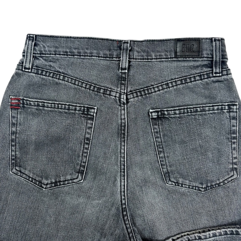 BDG Urban Outfitters Super High Rise Flare Jeans Washed Black Gray Sz 28 - Picture 10 of 11